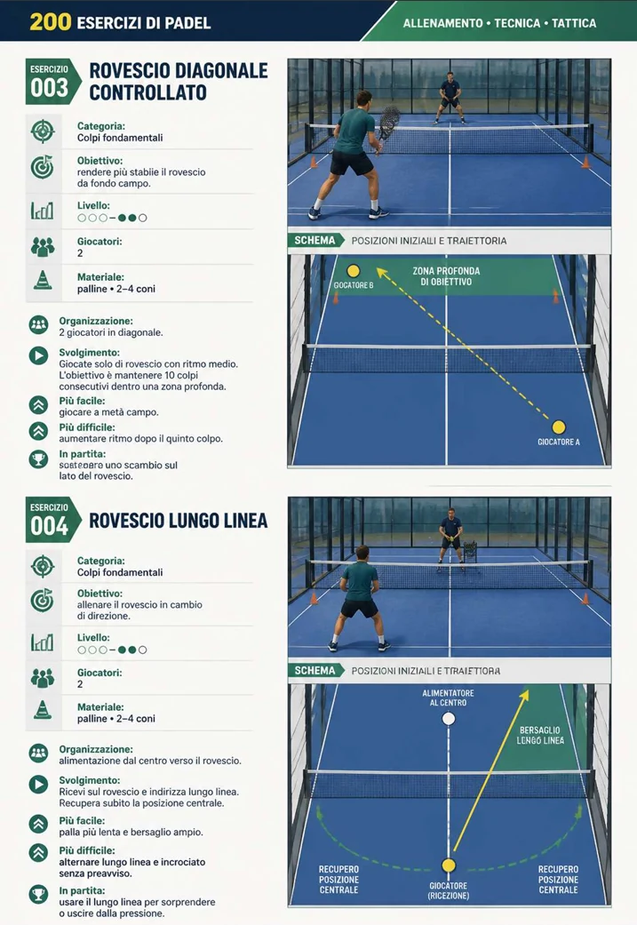 Pagina illustrata della guida di padel 4